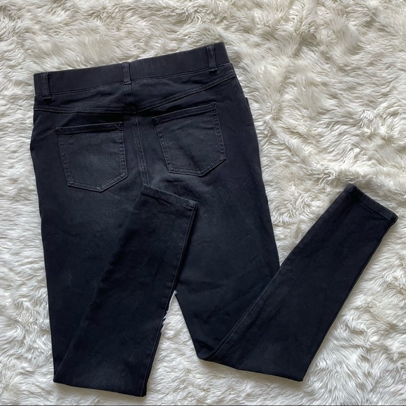 Betabrand Pants Skinny-Leg Yoga Denim Washed Black XS - Picture 4 of 11